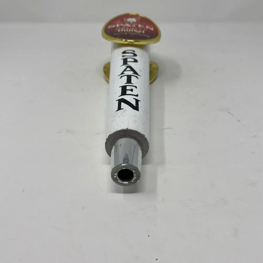 Spaten Munchen Dunkel Beer Tap Handle White Red Vintage German Breweriana Bar